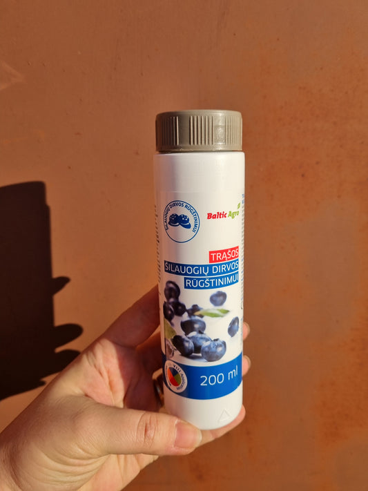 Trąšos, šilauogių dirvos rūgštingumo reguliavimui
